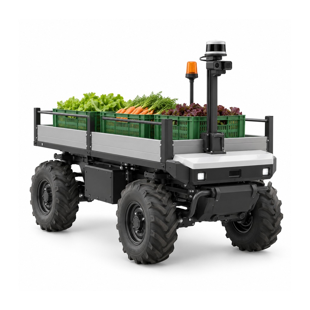 Burro Autonomous Farm Vehicle — imagen generica provisional (IA), pendiente de sustituir por fotografia real